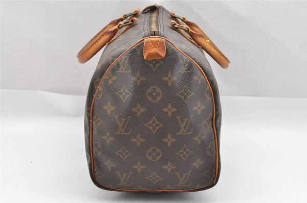 Authentic Louis Vuitton Monogram Speedy 30 Hand Boston Bag M41526 LV 1679I