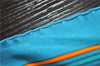 Authentic HERMES Carre 90 Scarf "Les Sangles" Silk Blue 1680F