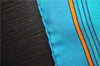 Authentic HERMES Carre 90 Scarf "Les Sangles" Silk Blue 1680F