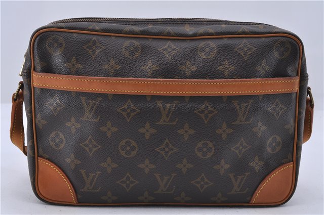 Auth Louis Vuitton Monogram Trocadero 30 Shoulder Cross Body Bag M51272 LV 1681D