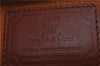 Authentic MCM Visetos Leather Vintage 2Way Shoulder Boston Bag Brown 1681E