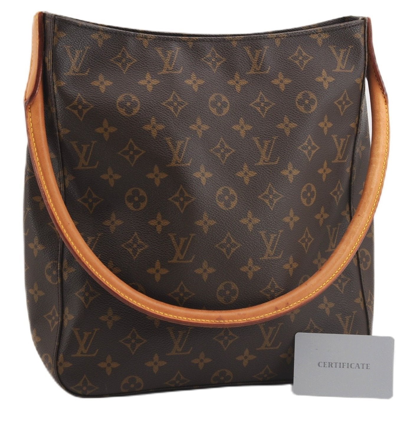 Authentic Louis Vuitton Monogram Looping GM Shoulder Bag M51145 LV 1681F