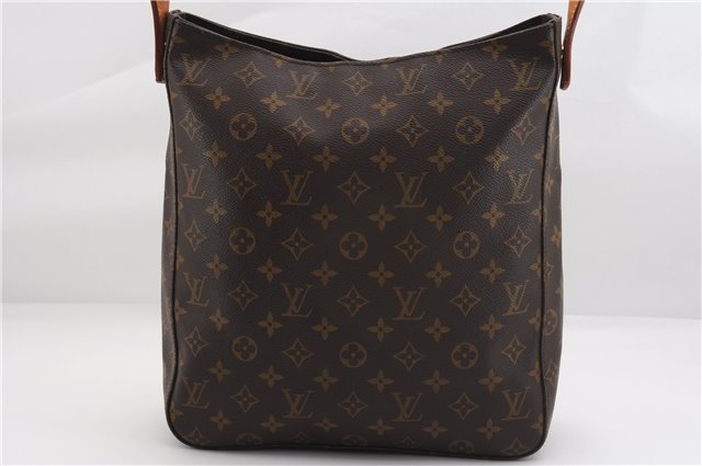 Authentic Louis Vuitton Monogram Looping GM Shoulder Bag M51145 LV 1681F