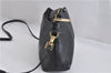 Authentic BURBERRY Vintage Leather Shoulder Cross Body Bag Purse Black 1682F