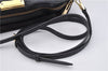 Authentic BURBERRY Vintage Leather Shoulder Cross Body Bag Purse Black 1682F