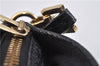 Authentic BURBERRY Vintage Leather Shoulder Cross Body Bag Purse Black 1682F