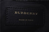 Authentic BURBERRY Vintage Leather Shoulder Cross Body Bag Purse Black 1682F