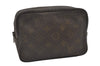 Auth Louis Vuitton Monogram Trousse Toilette 18 Clutch Hand Bag Old Model 1682I