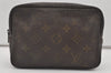 Auth Louis Vuitton Monogram Trousse Toilette 18 Clutch Hand Bag Old Model 1682I