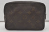 Auth Louis Vuitton Monogram Trousse Toilette 18 Clutch Hand Bag Old Model 1682I