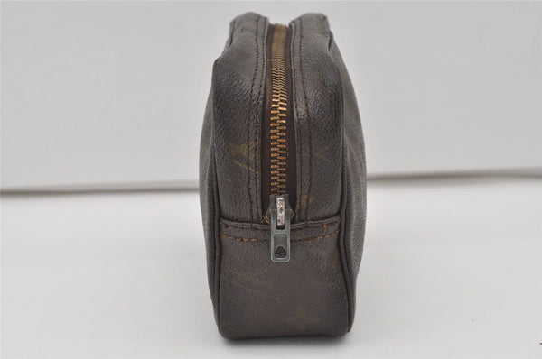 Auth Louis Vuitton Monogram Trousse Toilette 18 Clutch Hand Bag Old Model 1682I