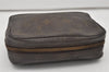 Auth Louis Vuitton Monogram Trousse Toilette 18 Clutch Hand Bag Old Model 1682I