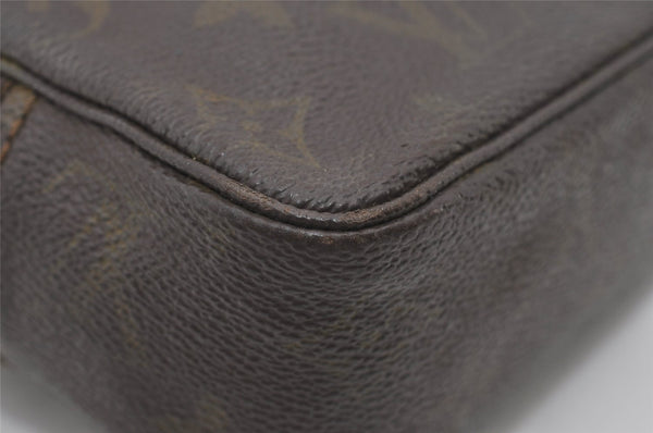 Auth Louis Vuitton Monogram Trousse Toilette 18 Clutch Hand Bag Old Model 1682I