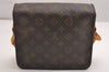 Authentic Louis Vuitton Monogram Cartouchiere MM M51253 Shoulder Cross Bag 1683I