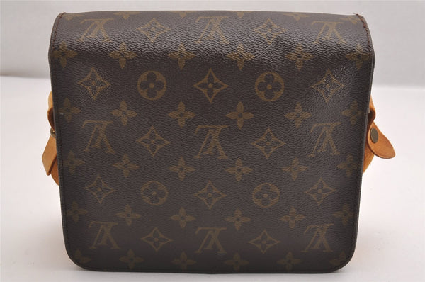 Authentic Louis Vuitton Monogram Cartouchiere MM M51253 Shoulder Cross Bag 1683I