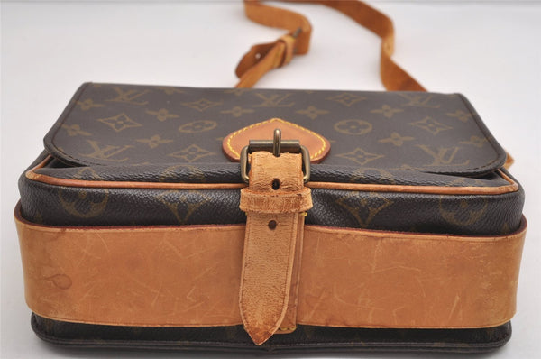 Authentic Louis Vuitton Monogram Cartouchiere MM M51253 Shoulder Cross Bag 1683I