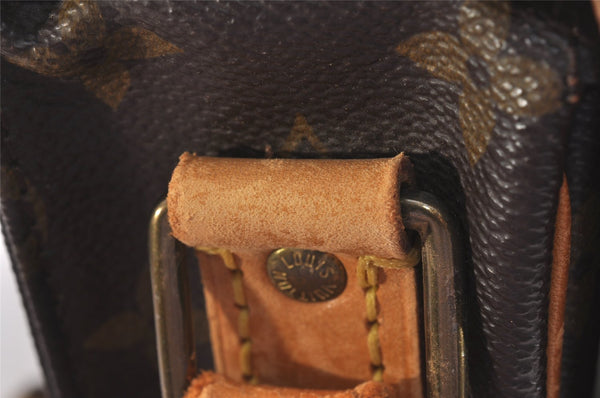 Authentic Louis Vuitton Monogram Cartouchiere MM M51253 Shoulder Cross Bag 1683I