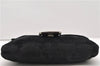 Authentic FENDI Mamma Baguette Shoulder Hand Bag Suede Leather Black 1684D