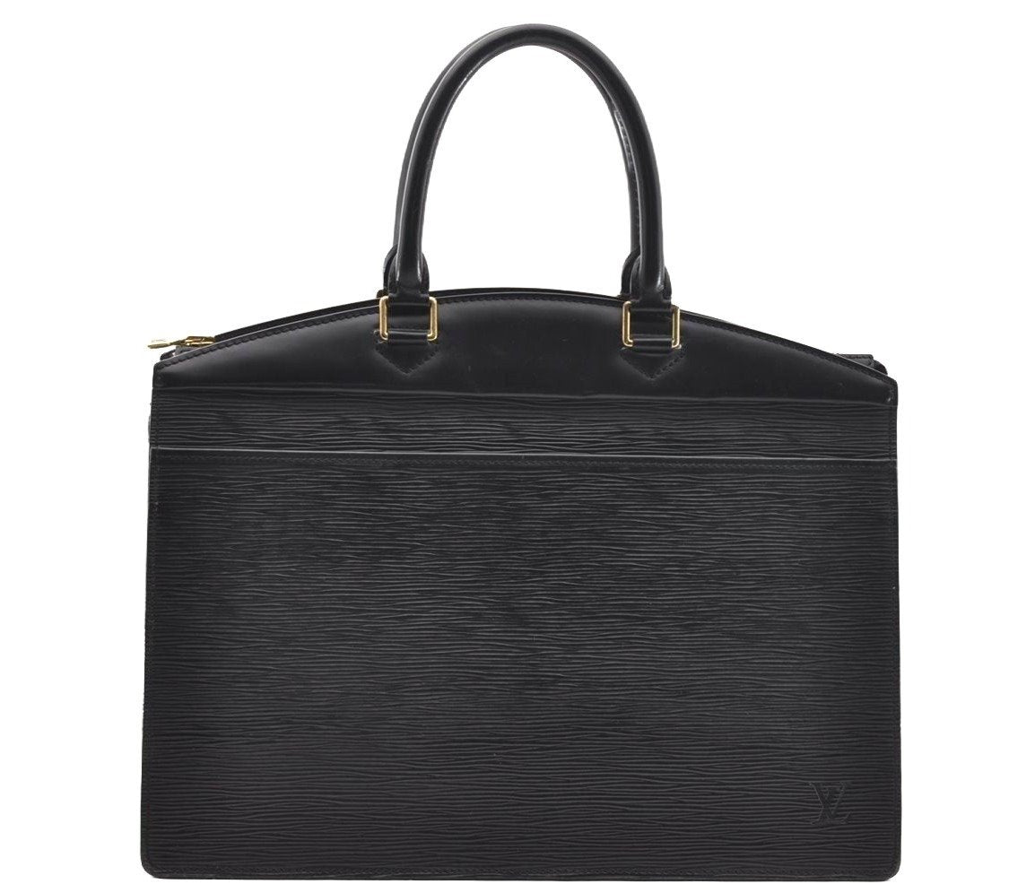 Authentic Louis Vuitton Epi Riviera Hand Bag Black M48182 LV 1685I