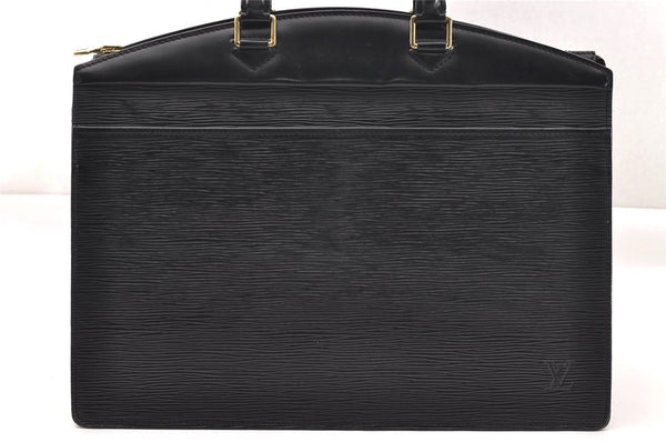 Authentic Louis Vuitton Epi Riviera Hand Bag Black M48182 LV 1685I