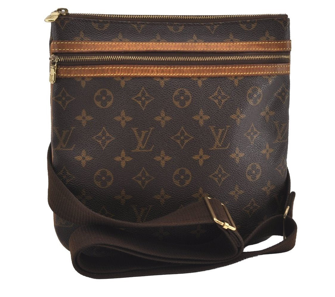 Auth Louis Vuitton Monogram Pochette Bosphore Shoulder Cross Bag M40044 LV 1686I
