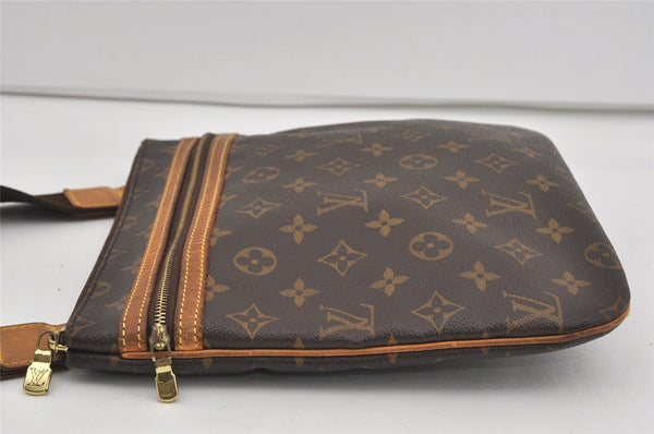 Auth Louis Vuitton Monogram Pochette Bosphore Shoulder Cross Bag M40044 LV 1686I