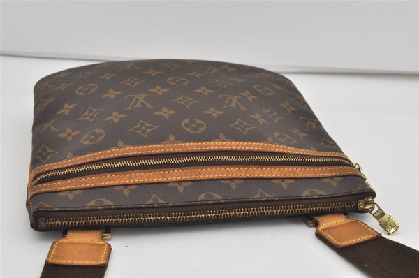 Auth Louis Vuitton Monogram Pochette Bosphore Shoulder Cross Bag M40044 LV 1686I