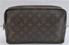 Auth Louis Vuitton Monogram Trousse Toilette 28 Clutch Hand Bag M47522 LV 1687D