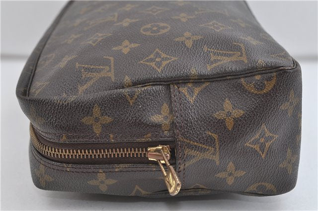 Auth Louis Vuitton Monogram Trousse Toilette 28 Clutch Hand Bag M47522 LV 1687D