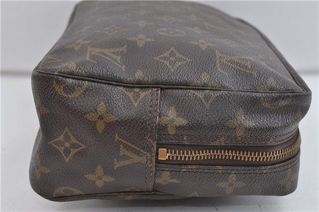 Auth Louis Vuitton Monogram Trousse Toilette 28 Clutch Hand Bag M47522 LV 1687D