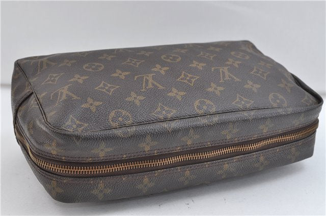 Auth Louis Vuitton Monogram Trousse Toilette 28 Clutch Hand Bag M47522 LV 1687D