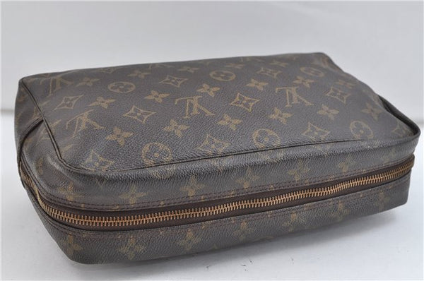 Auth Louis Vuitton Monogram Trousse Toilette 28 Clutch Hand Bag M47522 LV 1687D