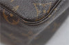 Auth Louis Vuitton Monogram Trousse Toilette 28 Clutch Hand Bag M47522 LV 1687D