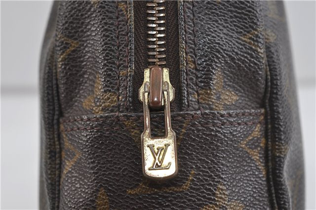 Auth Louis Vuitton Monogram Trousse Toilette 28 Clutch Hand Bag M47522 LV 1687D