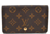 Auth Louis Vuitton Monogram Porte Monnaie Billets Tresor Wallet M61730 LV 1688F