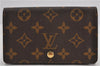 Auth Louis Vuitton Monogram Porte Monnaie Billets Tresor Wallet M61730 LV 1688F