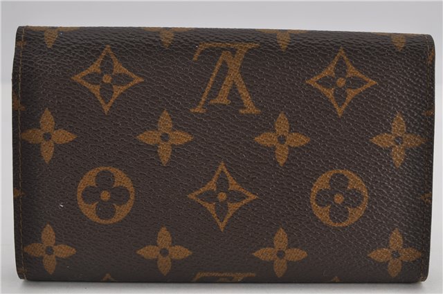 Auth Louis Vuitton Monogram Porte Monnaie Billets Tresor Wallet M61730 LV 1688F