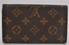 Auth Louis Vuitton Monogram Porte Monnaie Billets Tresor Wallet M61730 LV 1688F