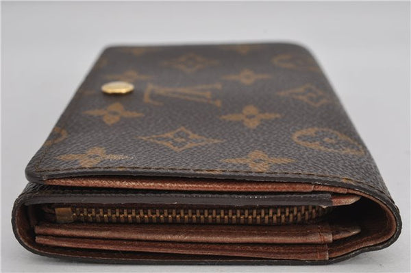 Auth Louis Vuitton Monogram Porte Monnaie Billets Tresor Wallet M61730 LV 1688F