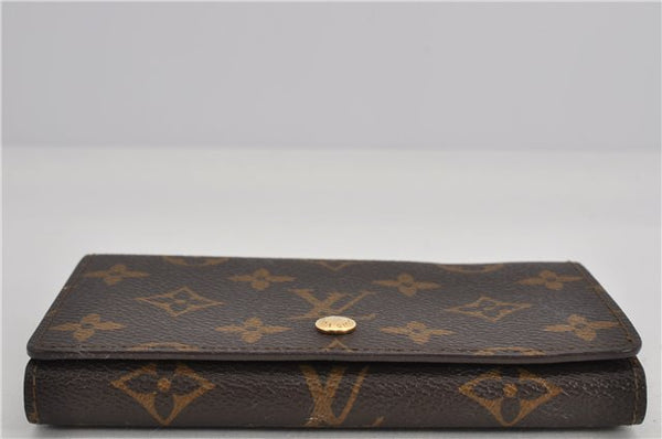 Auth Louis Vuitton Monogram Porte Monnaie Billets Tresor Wallet M61730 LV 1688F