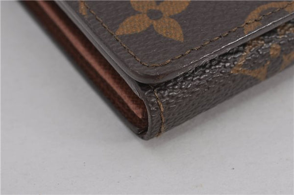 Auth Louis Vuitton Monogram Porte Monnaie Billets Tresor Wallet M61730 LV 1688F