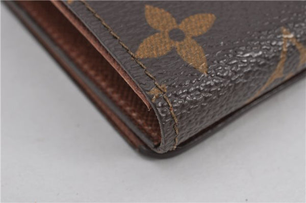 Auth Louis Vuitton Monogram Porte Monnaie Billets Tresor Wallet M61730 LV 1688F