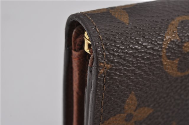 Auth Louis Vuitton Monogram Porte Monnaie Billets Tresor Wallet M61730 LV 1688F