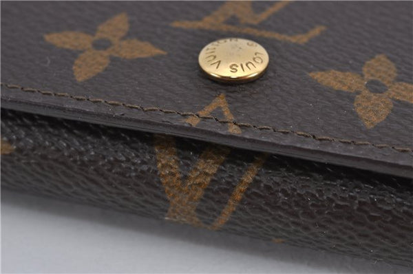 Auth Louis Vuitton Monogram Porte Monnaie Billets Tresor Wallet M61730 LV 1688F