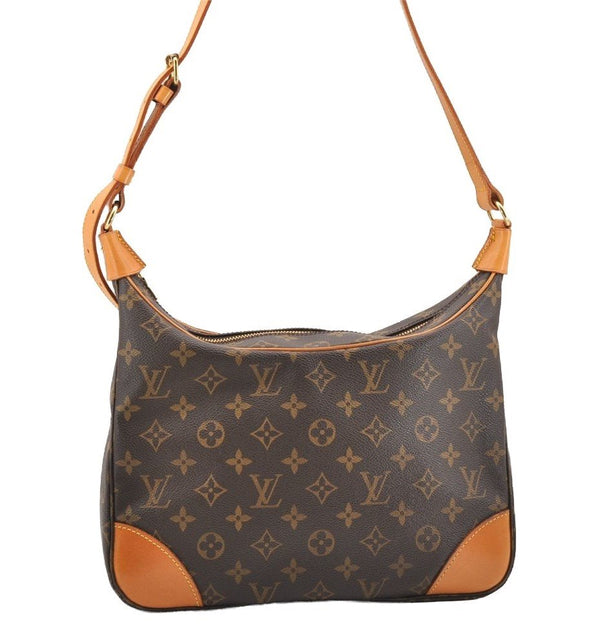 Authentic Louis Vuitton Monogram Boulogne 30 Shoulder Cross Bag M52165 LV 1689I