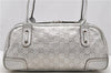 Auth GUCCI Princy Guccissima GG Leather Shoulder Hand Bag 161720 Silver 1690D