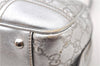 Auth GUCCI Princy Guccissima GG Leather Shoulder Hand Bag 161720 Silver 1690D