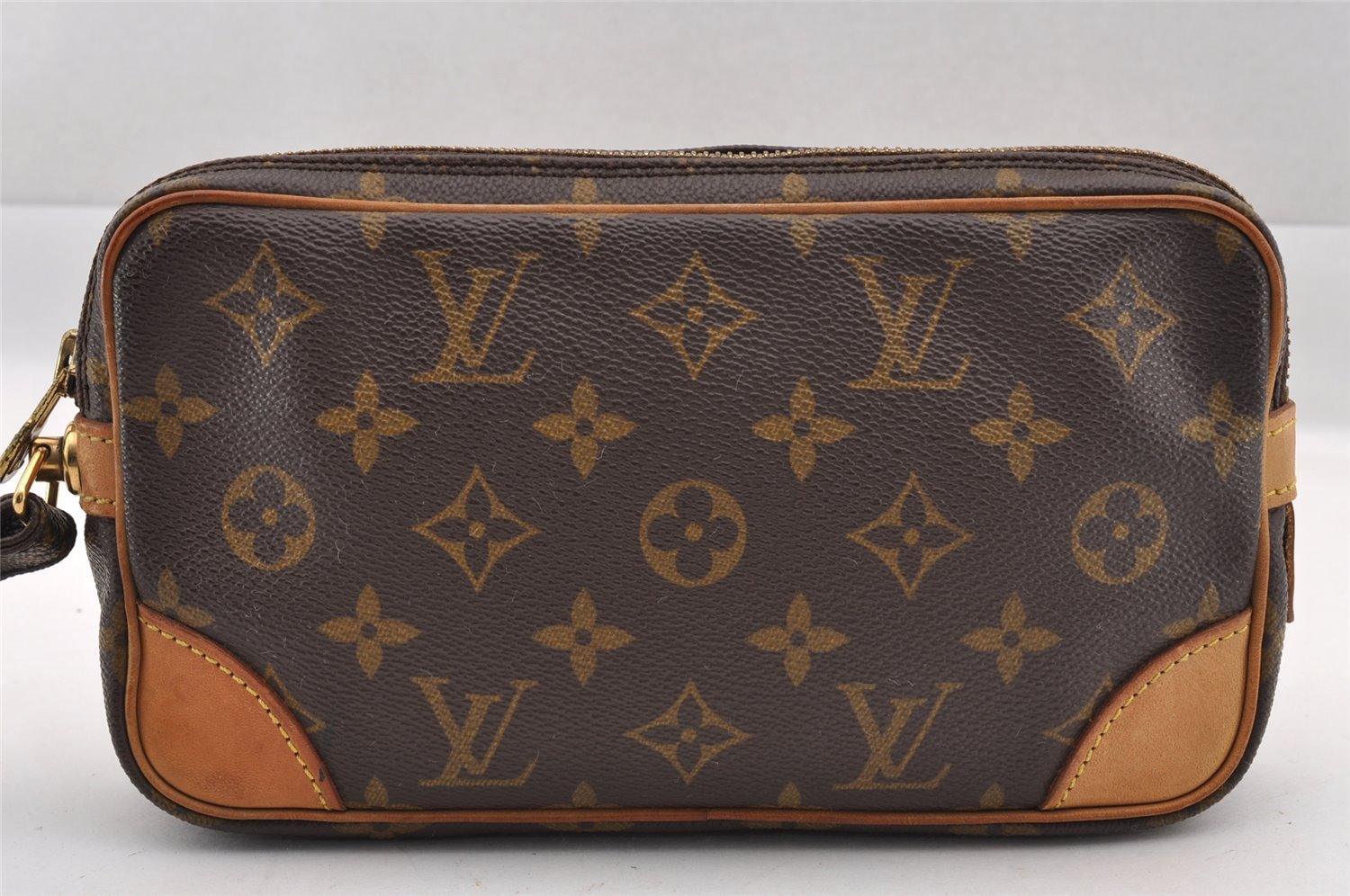 Authentic Louis Vuitton Monogram Marly Dragonne PM M51827 Clutch Hand Bag 1690I