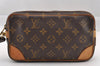 Authentic Louis Vuitton Monogram Marly Dragonne PM M51827 Clutch Hand Bag 1690I