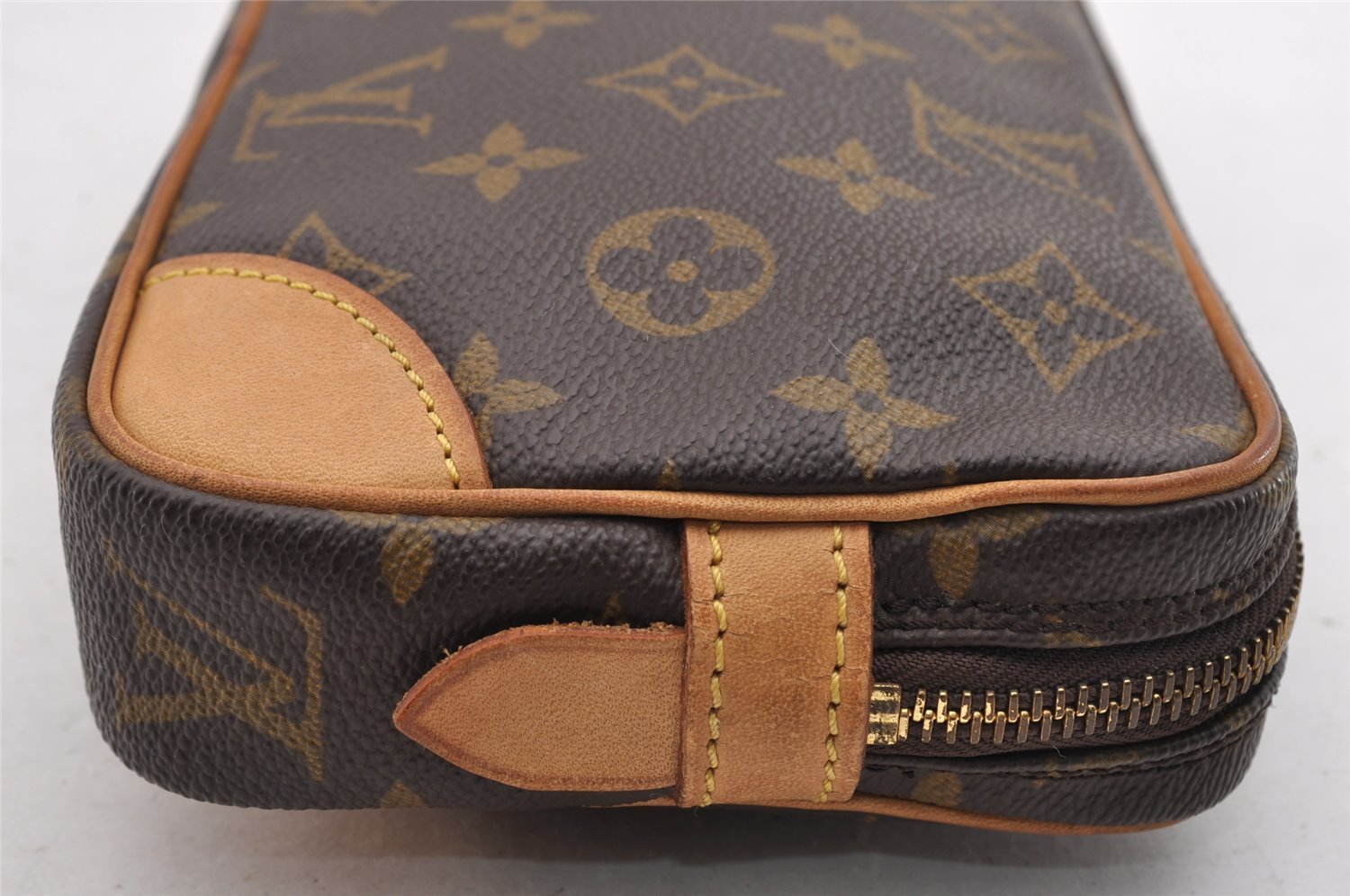 Authentic Louis Vuitton Monogram Marly Dragonne PM M51827 Clutch Hand Bag 1690I
